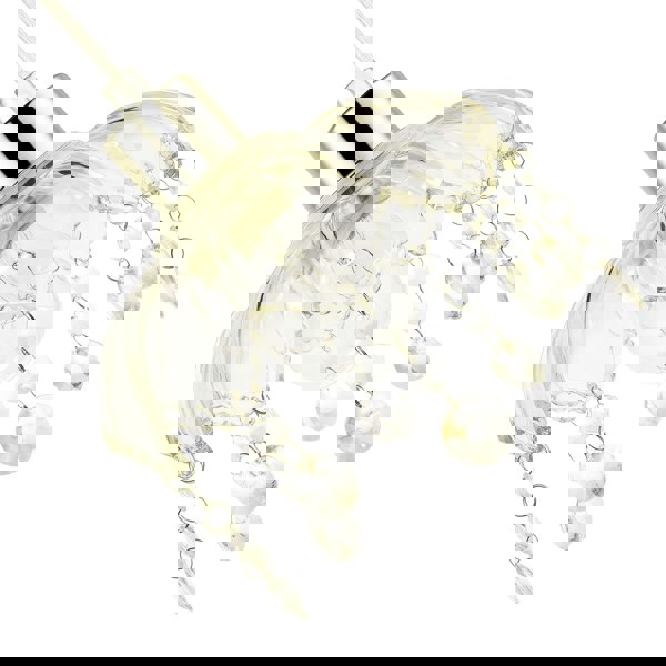 Traditional and Shabby Chic Clear Glass Easy Fit Pendant Lamp Shade Image 4