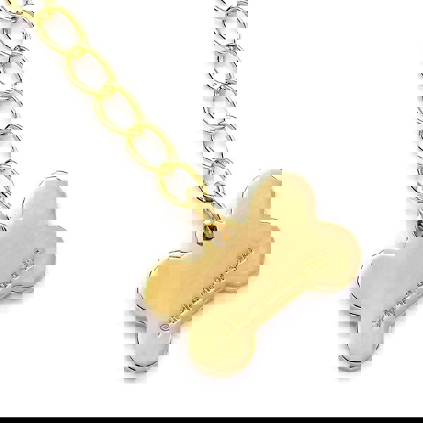 English Bulldog Gold Necklace - Personalised - MYLEE London