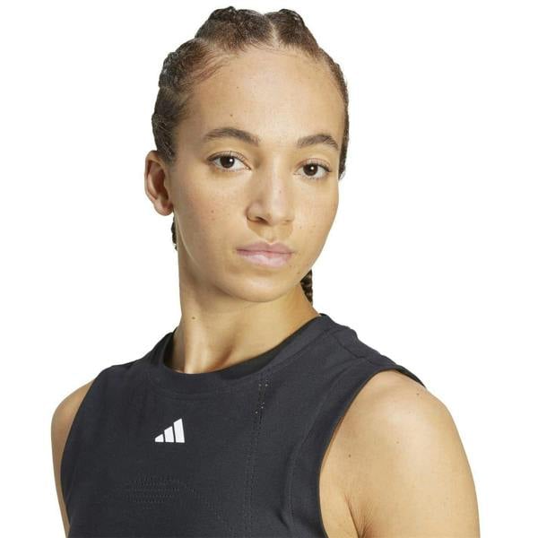 Adidas Womens/Ladies Regular Tennis Vest Top - Black - 