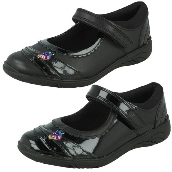 Clarks Girls Clarks Unicorn Charm School Shoes Relda Spark