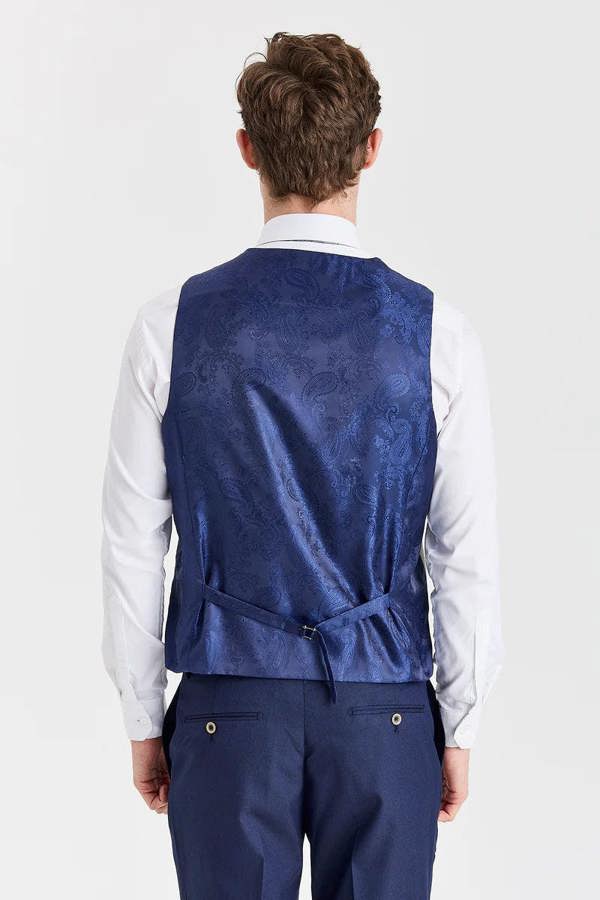 Paul Andrew Belmont Navy Suit with Belmont Sage Waistcoat