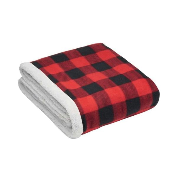 MidOcean Shermatt RPET Checked Picnic Blanket - Red - 
