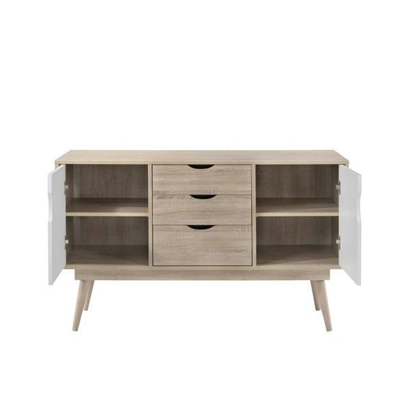 Timber Art Design Alford Sideboard 2 Doors 3 Drawers Storage Cabinet Cupboard