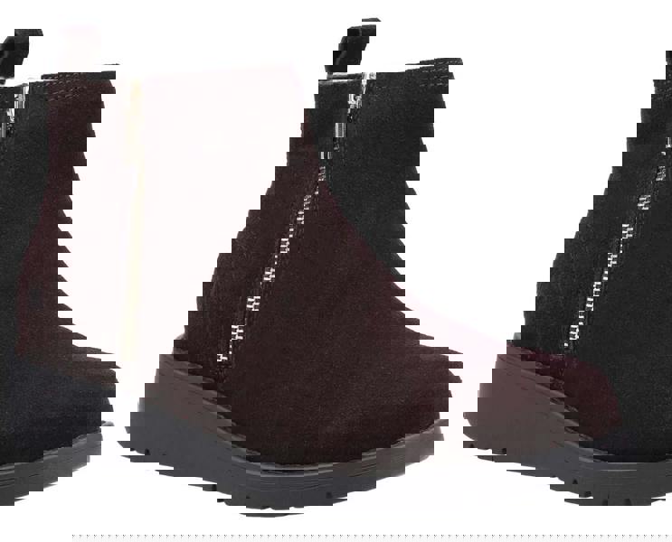 Hush Puppies Libby Womens Wedge Heel Casual Zip-Up Ankle Boots