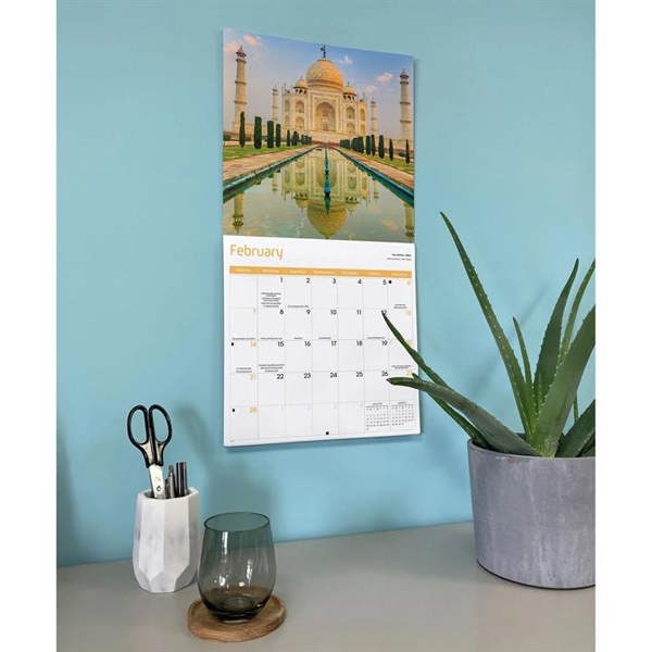 World Wonders Calendar 2027, Wall Calendars, Month To View, Travel, Gift