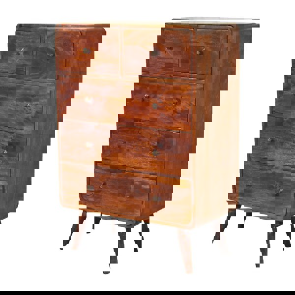 Artisan Furniture 2 over 3 Curved Chestnut Chest