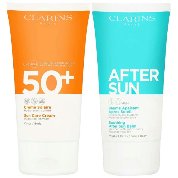 Clarins Bundles Duo: Cream SPF50 150ml and After Sun Balm 150ml
