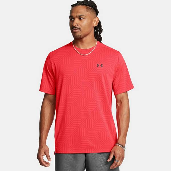Under Armour Tech Vent Geotessa T-Shirt Red