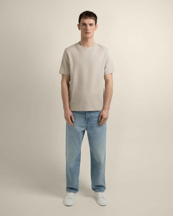 Larsson & Co Jeppe - Textured Panelled T-Shirt
