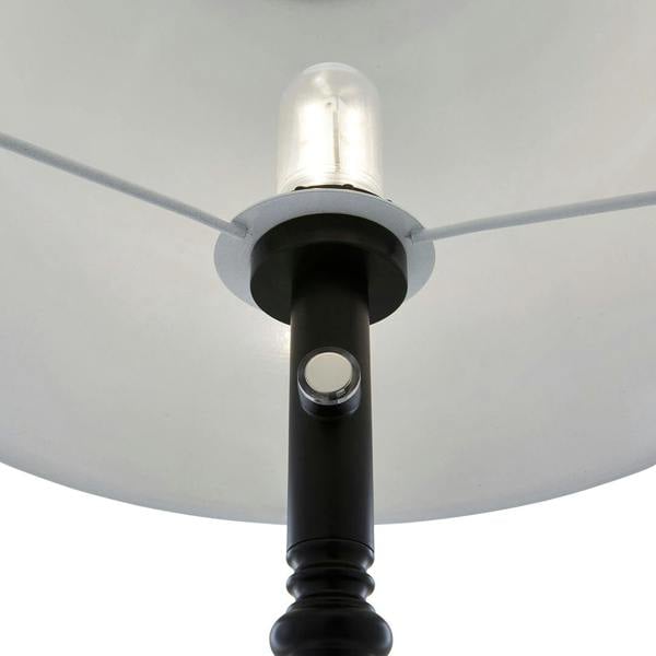 Lustre Black LED Rechargeable Floor Lamp