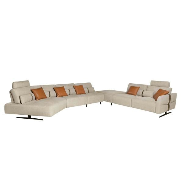 Angel Cerdá Modular corner sofa in sand fabric 6273/6274