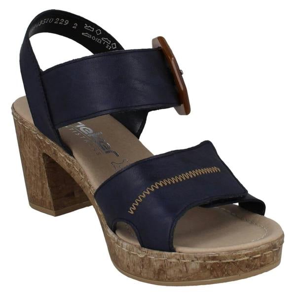 Rieker Ladies Rieker Block Heeled Sandal 66876