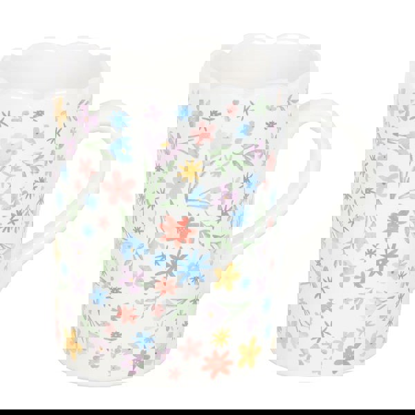 Serano Spring Floral Print Scalloped Mug