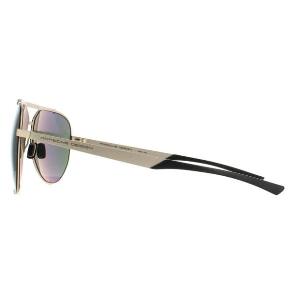 Porsche Design Sunglasses P8920 D Light Gold Black Green