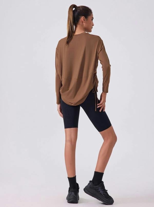 Anniou Side-Drawstring Quick-Dry Pullover