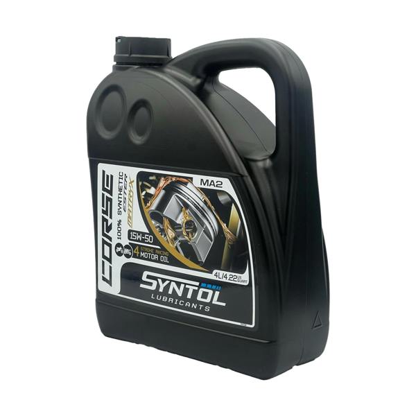 Syntol Motorcycle Motorbike Corse 4T 15W-50 Fully Synthetic Oil