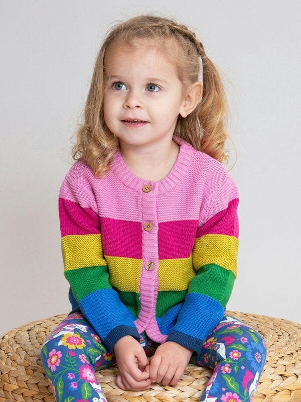 Kite Girls Organic Rainbow Cardi