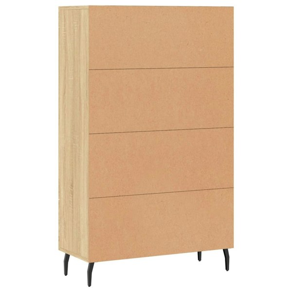 Berkfield Highboard Sonoma Oak 69.5x31x115 cm Engineered Wood