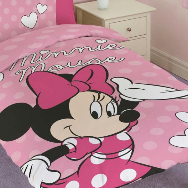 Disney Minnie Mouse Spots Pink Duvet Cover Set