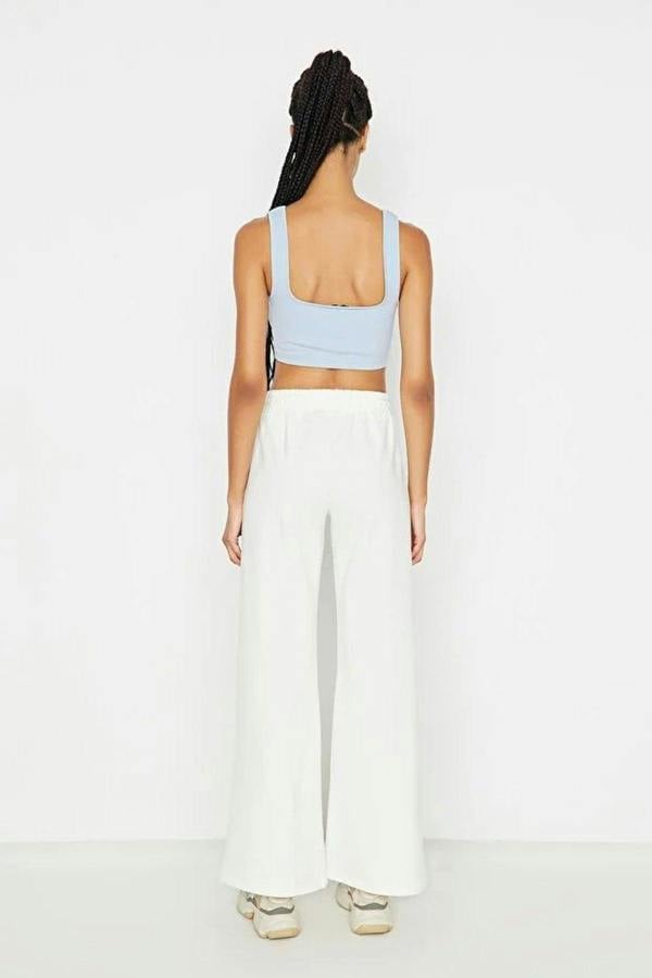 WOVCOR Cotton Wide Leg Thin Knit Jogger
