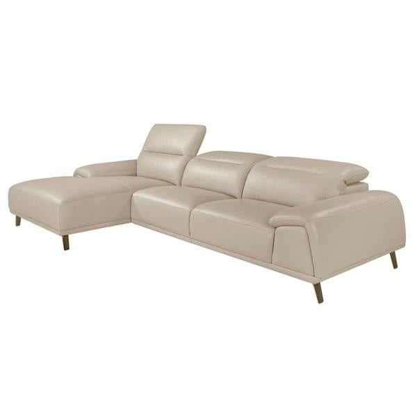 Angel Cerdá Corner sofa in taupe grey leather 6149/6150