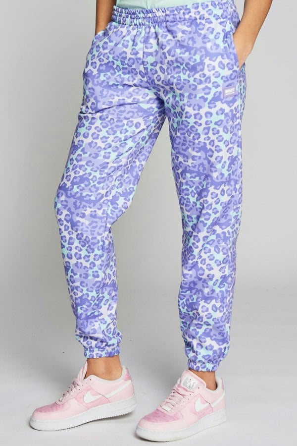 Beat Girlz Club Ice Girls Jogger - Mint Leopard Print