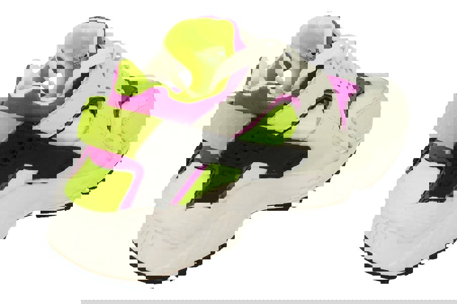 Nike Womens Air Huarache Dh4439  101 - White Neon Yellow Magenta 101 - Photo 2