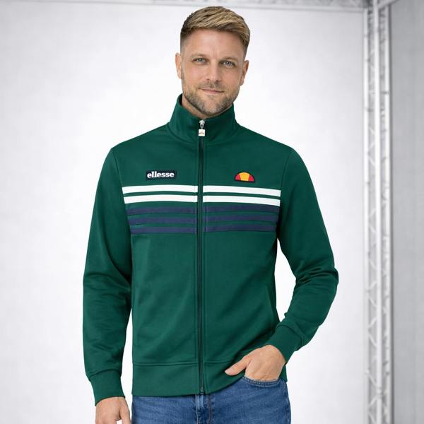 Ellesse Vicenza Track Top Jacket Dark Green