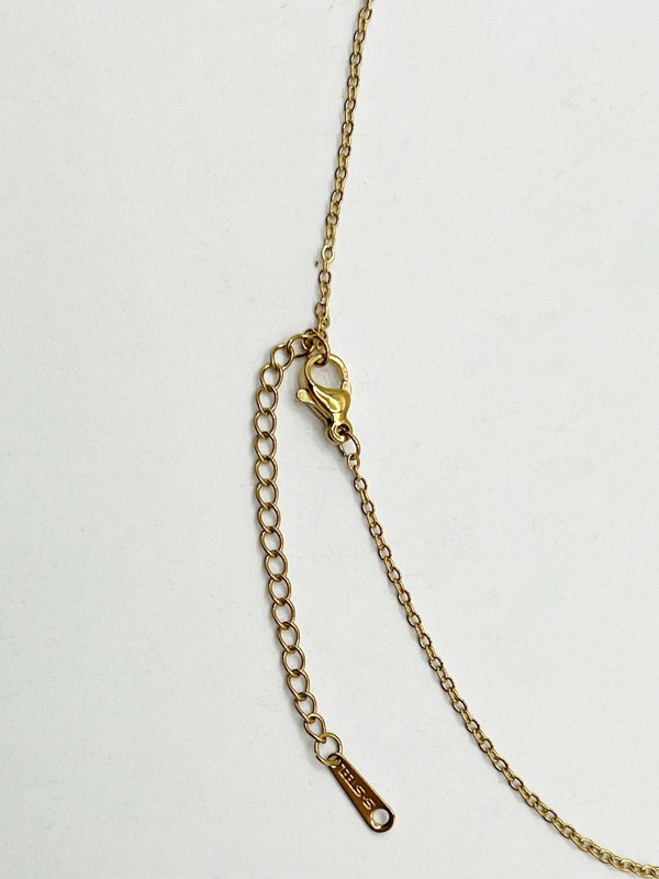 SVNX Diamante Cross Necklace in Gold Colour