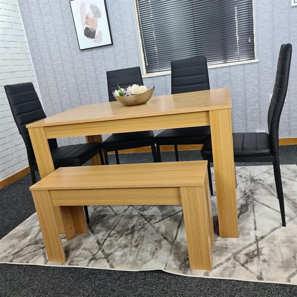Kosy Koala Dining Table Set with 4 Chairs Dining Room and Kitchen table set of 4, and Benches