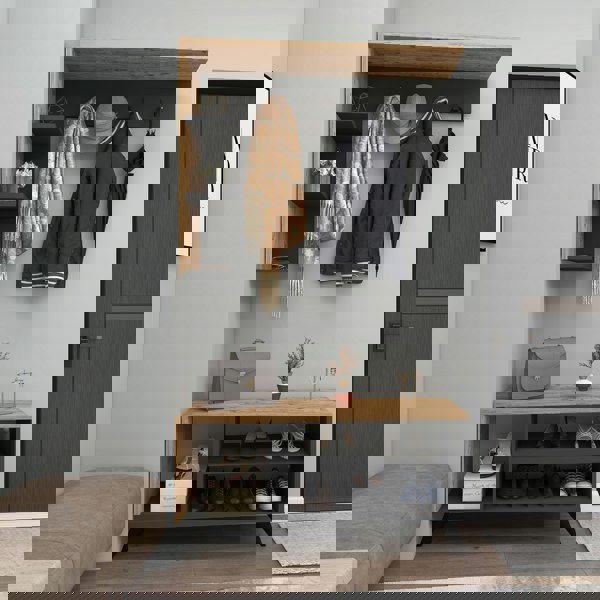 Destina Home Hallway Coat Rack with Shelves Cassia