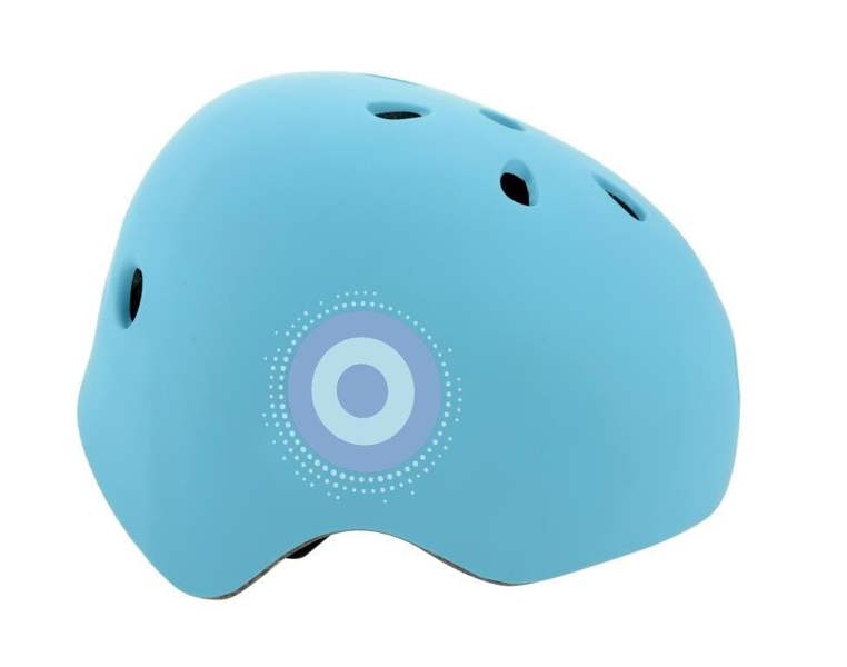MV Sports U-Move Neon Ramp Kids Bike Safety Helmet 48-52cm Blue