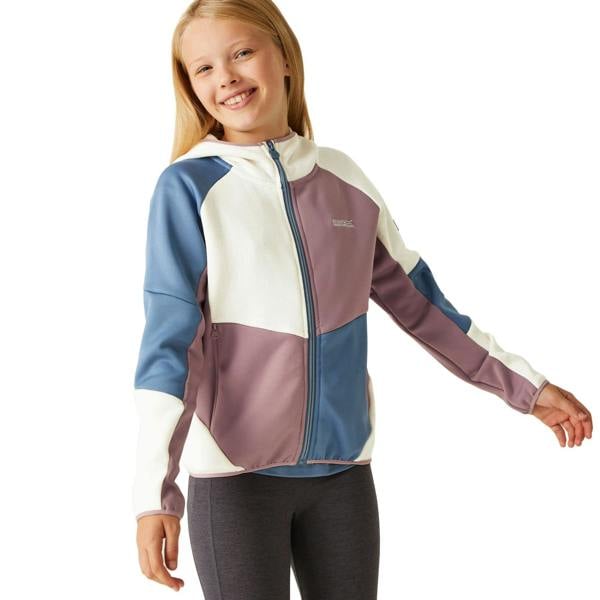 Regatta Childrens/Kids Dissolver VIII Full Zip Fleece Jacket - White/Heather - 