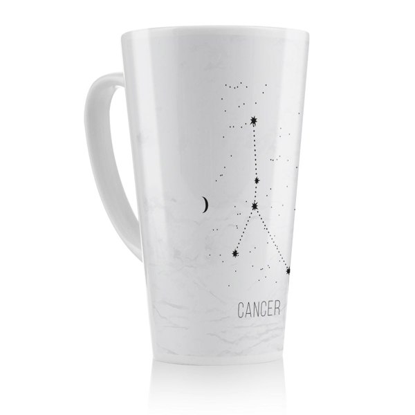 Benjamin Tate Design Astrology Sign Cancer Dining Latte Mug