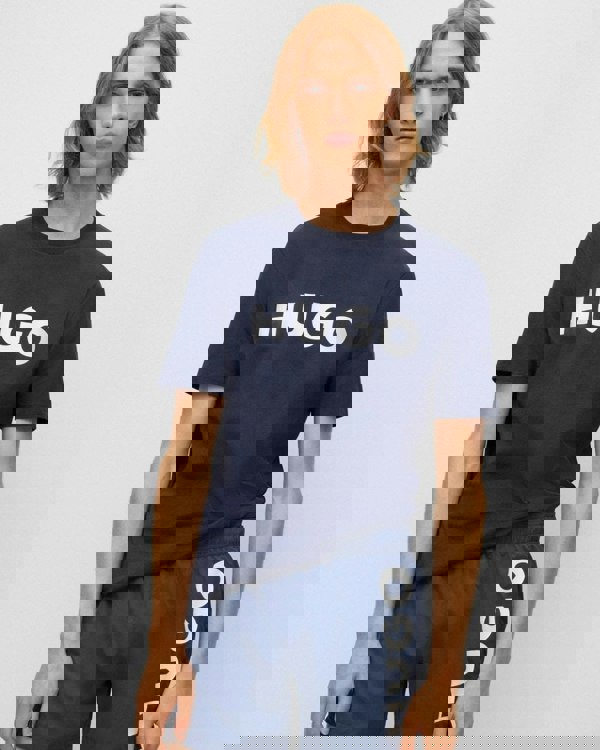 HUGO Dulivio Mens T-Shirt NOS - Dark Blue 405