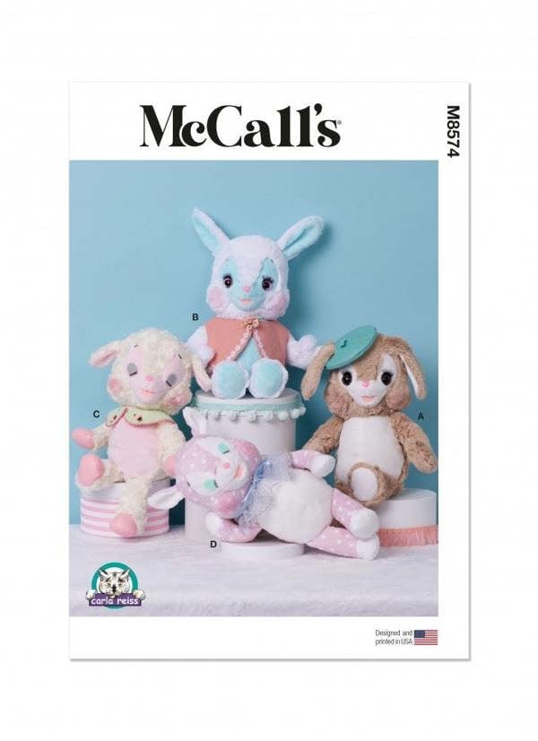 McCalls 8574 Paper Sewing Pattern – Toy, Size One Size, Intermediate