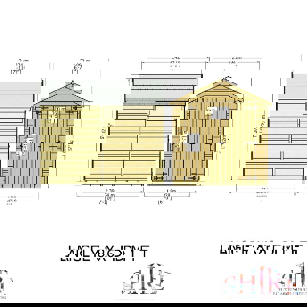 Shire 8x6 Langley double door security window apex shed 12mm shiplap interlock cladding