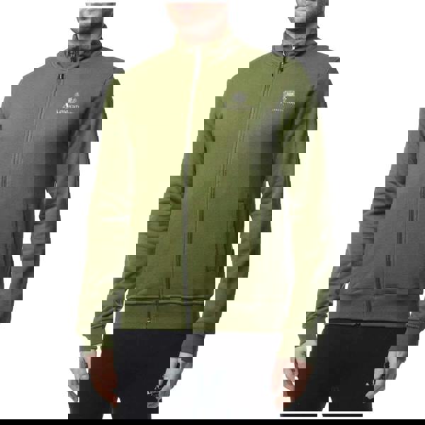 Aquascutum Active Active Small Logo Full Zip Mock Neck Fleece Army Green S