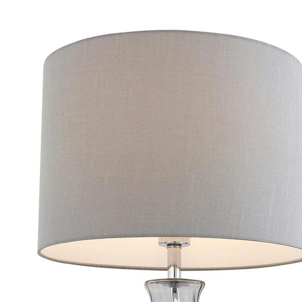Pagazzi Lighting Rigl Twist Grey Glass Table Lamp