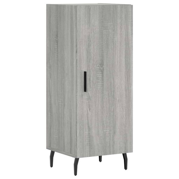 Berkfield Highboard Grey Sonoma 34.5x34x180 cm Engineered Wood