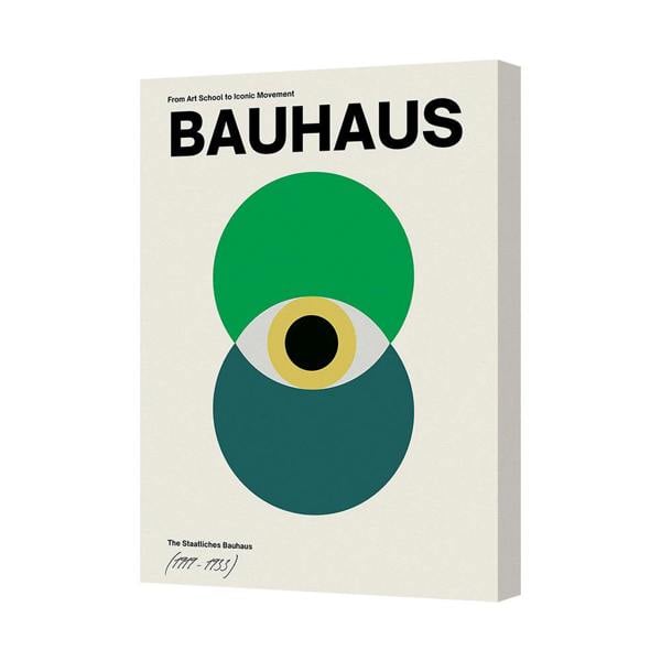 Benjamin Tate Design Bauhaus Poster Geometric Eye Motif Modern Wall Art Print