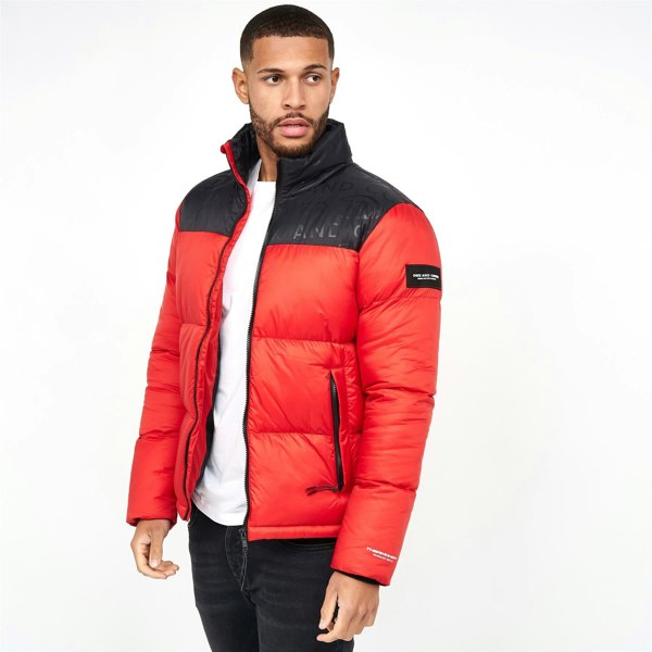 Duck and Cover Synmax Quilted Jacket Red