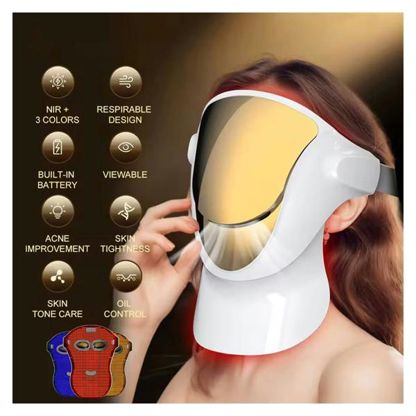 Dragodirect 807 LED Light Face & Neck Mask 3 Colour Beauty Device