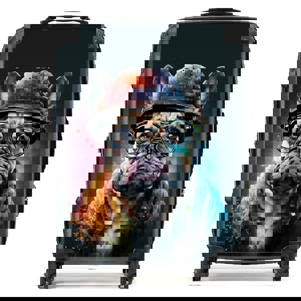 Warren Reed French Bulldog Dog Splashart Suitcase