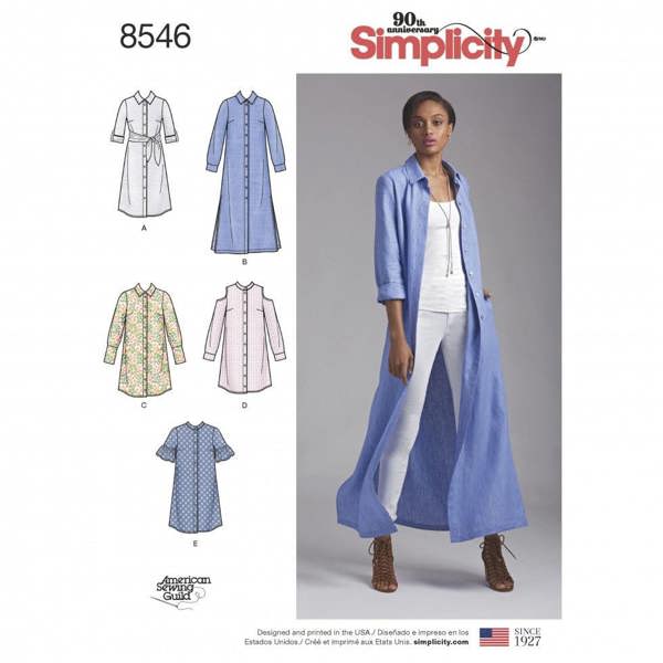 Simplicity Sewing Pattern 8546, Dresses for Women, H5 (6-8-10-12-14) - Intermediate