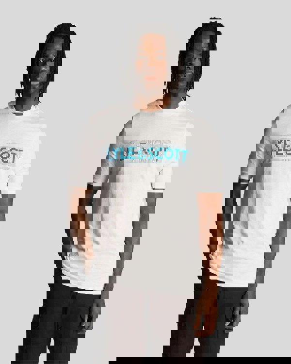 Lyle & Scott Vibrations Print Mens T-Shirt - 626 White