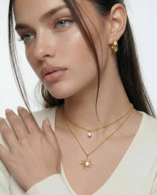 Elk & Bloom Chubby 14k Gold Gemstone Huggie Hoops