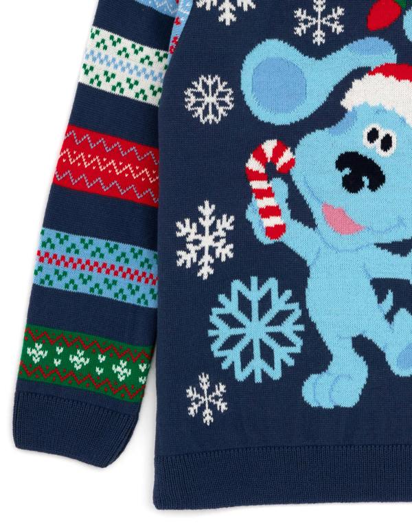 Blue's Clues & You! Boys Blue Blue Christmas Jumper