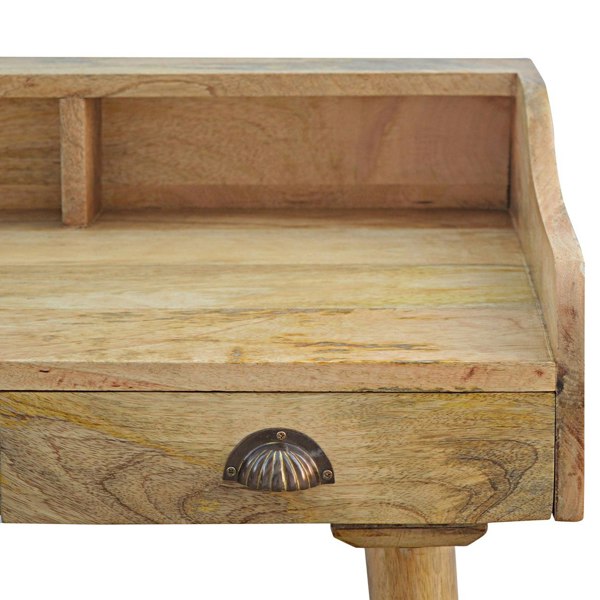 Artisan Furniture Solid Wood Gallery Back Shell Writing Desk