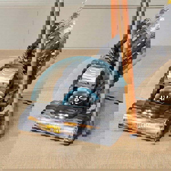 Living and Home Upright Vacuum Cleaner UEU610 with 2.2L Dust Cup, Anti-Tangle & Dual Cyclone Technology, 150° Swivel Steering & LED Lights